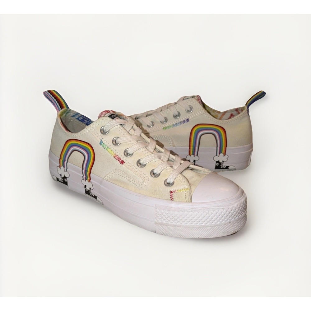 Converse Chuck Taylor All Star Lift Ox Platform Pride Sneakers Womans 9 & Mens 7